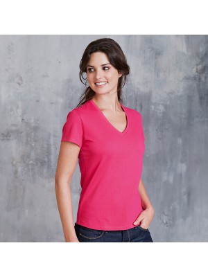 Plain Women's short sleeve v-neck t-shirt Kariben 180 GSM
